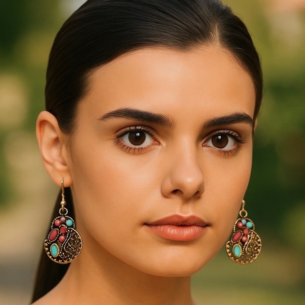 Elegant Multicolor Dangle Earrings